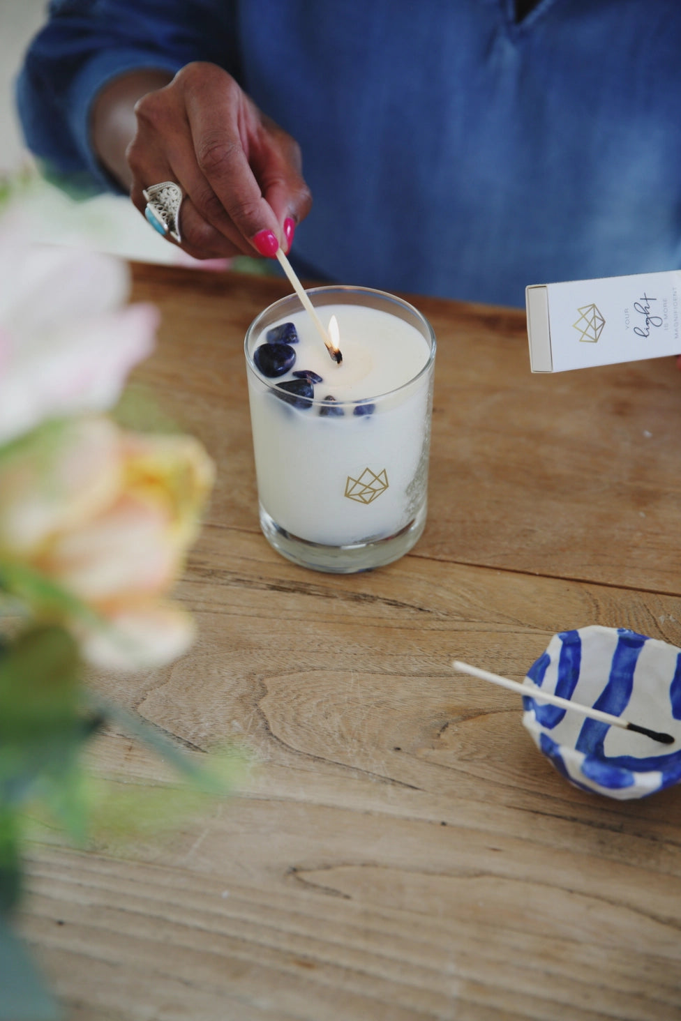 CALM | CRYSTAL CANDLE