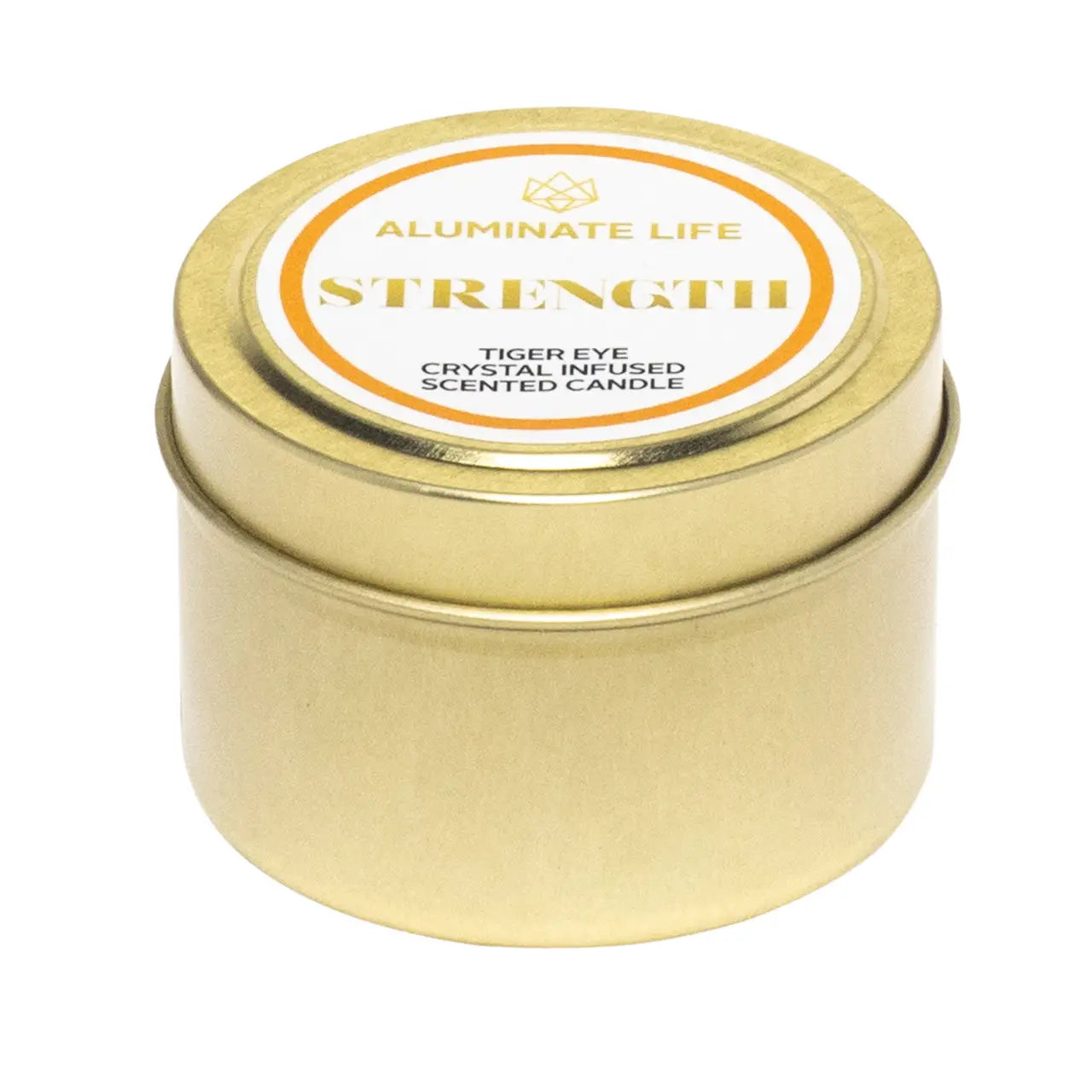 STRENGTH | CRYSTAL CANDLE TIN