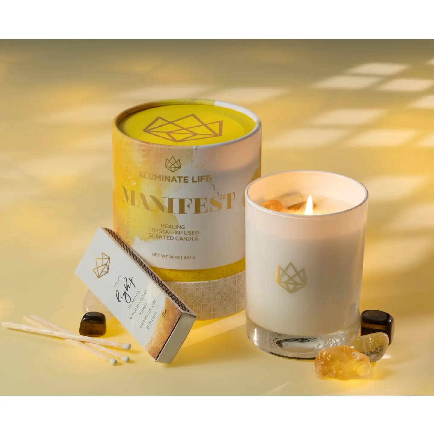 MANIFEST | CRYSTAL CANDLE