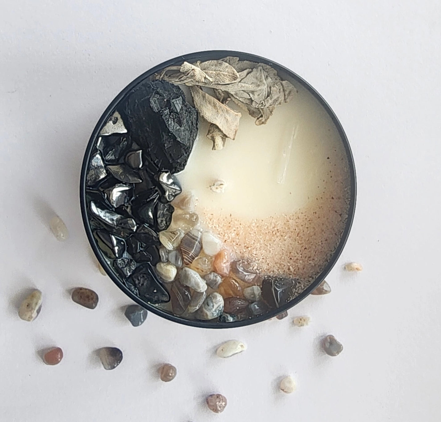 SALT + SMUDGE | CRYSTAL CANDLE