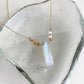 MOONSTONE BAR NECKLACE