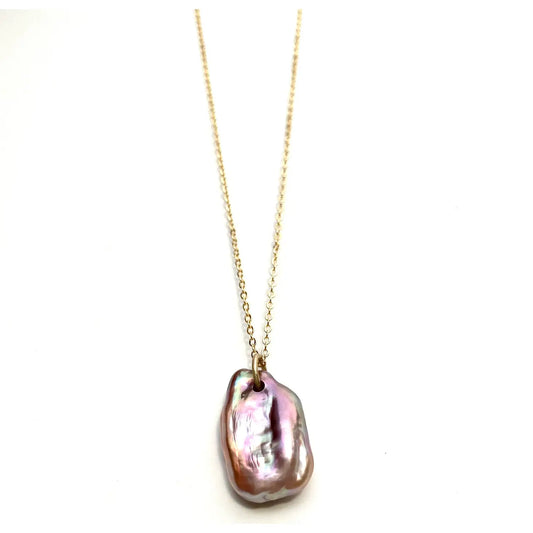 PEARL TAG NECKLACE
