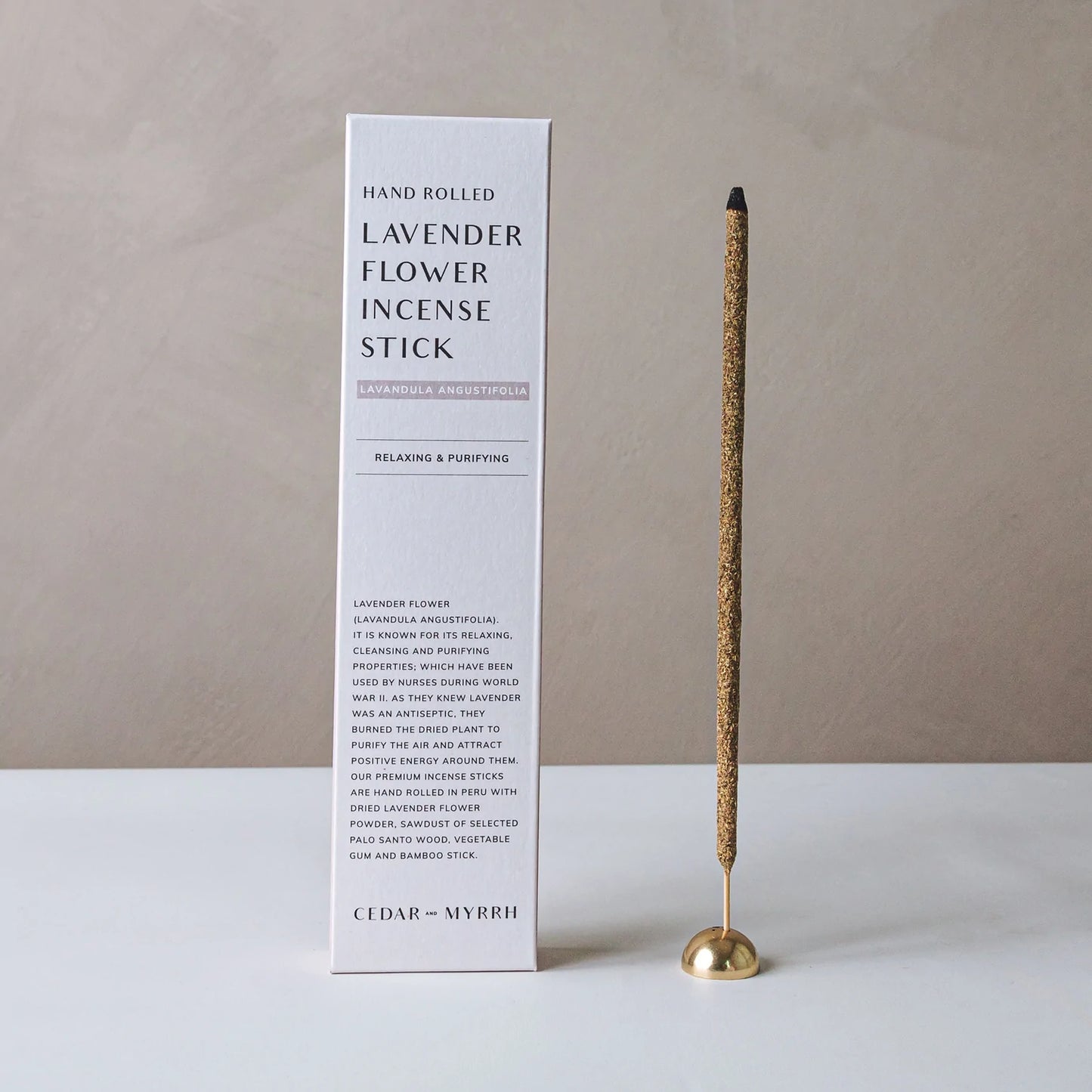 [Burning Ritual] Hand Rolled Lavender Flower Incense Stick